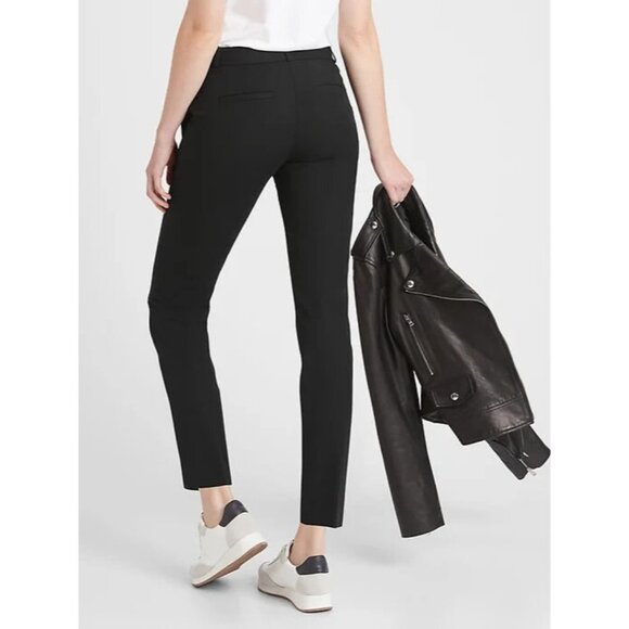 Banana Republic Pants Black Ryan Slim Straight Bi Stretch Washable - Picture 2 of 11